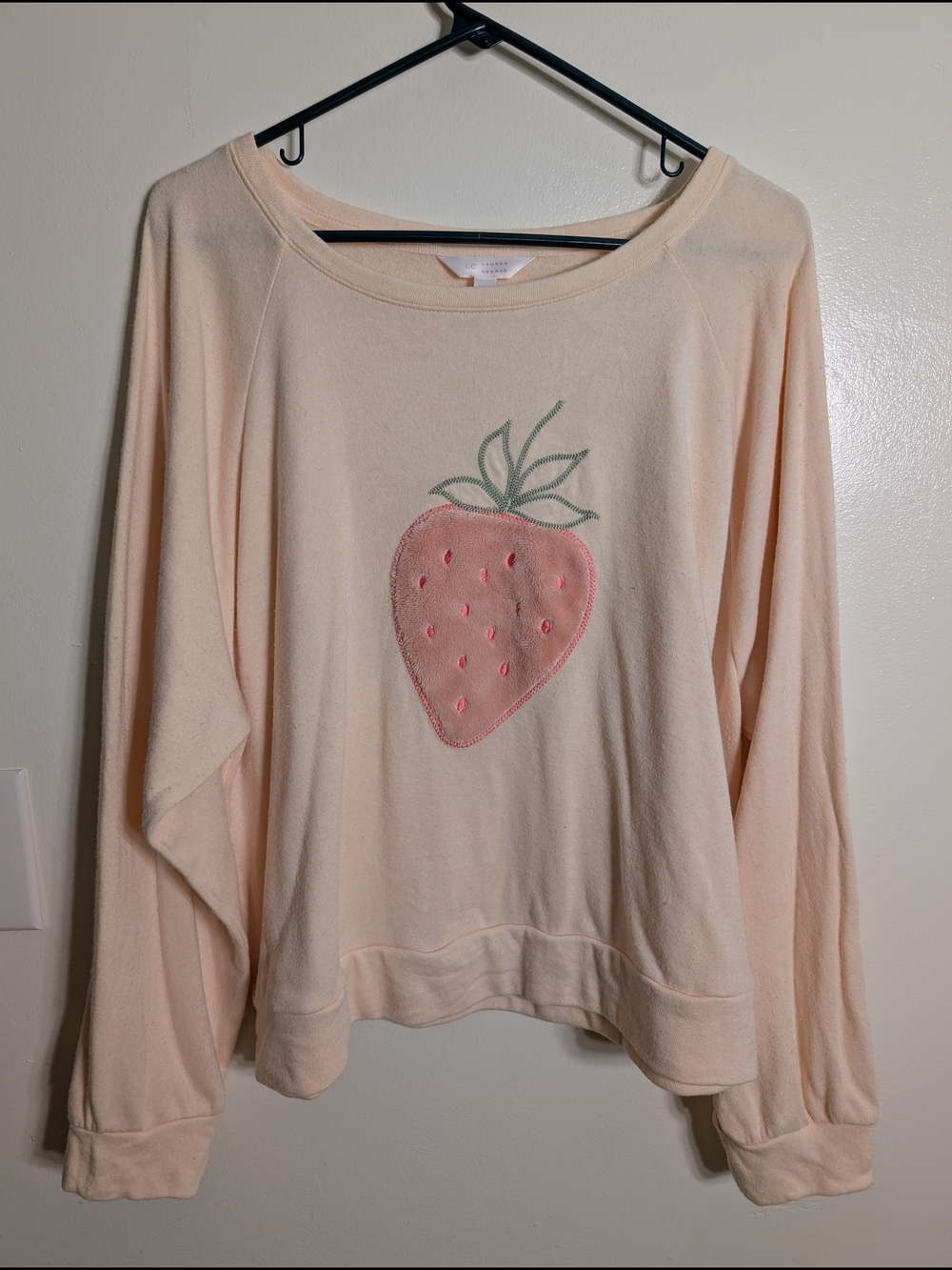 LC Lauren Conrad Peach Crewneck Sweatshirt